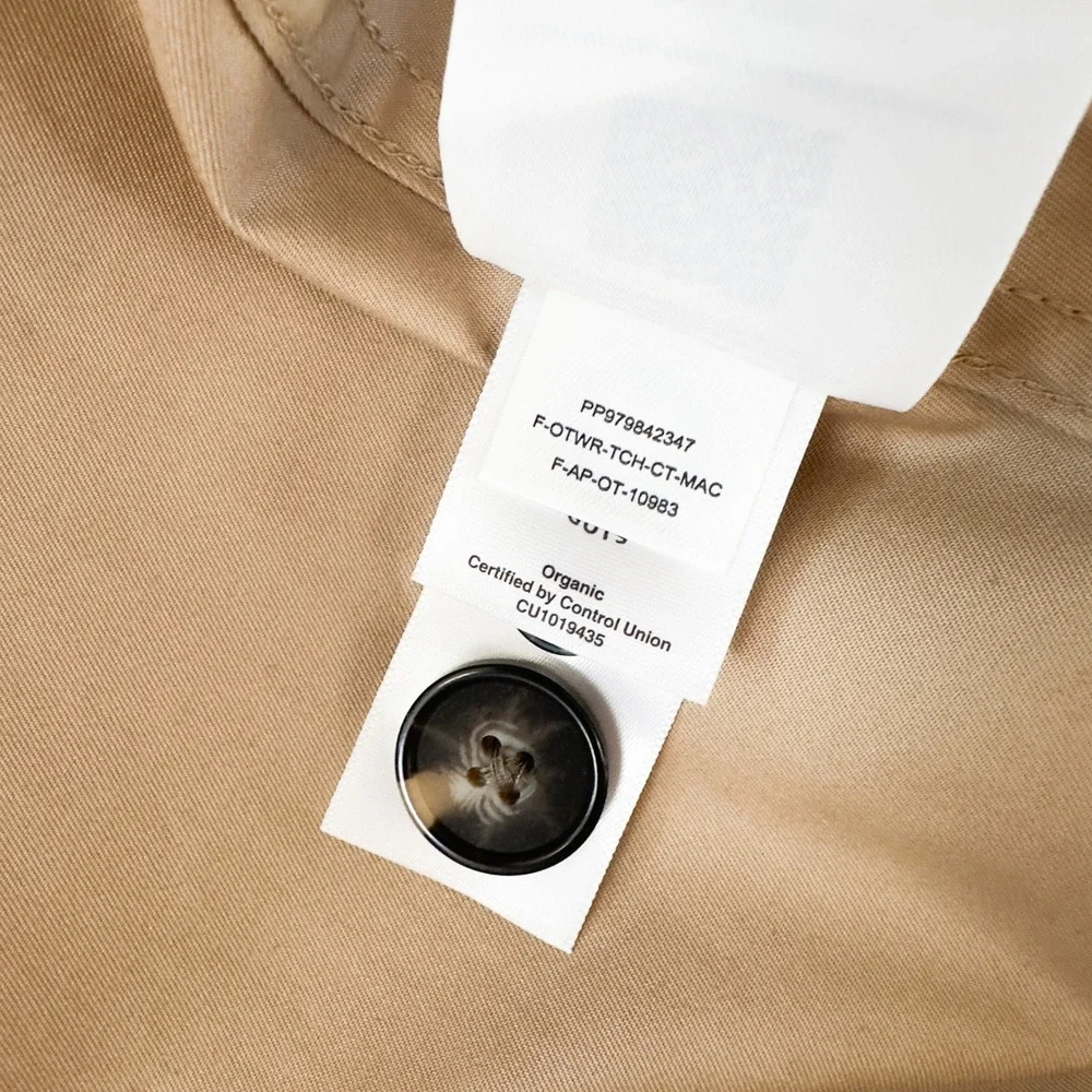 NWT Everlane The Mac Coat‎ Cornstalk Organic Cotton - L - Picture 6 of 7